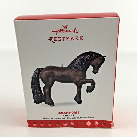 Hallmark Keepsake Christmas Tree Ornament Dream Horse Friesian 2017 New